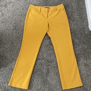 New York & Company 7th Avenue Mustard Trousers